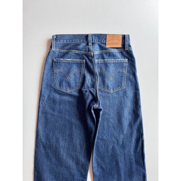 LEVI'S Dad Jean Hello Dark Rinse High Rise Slouchy Straight Leg Jeans, Size 26 - Picture 9 of 16